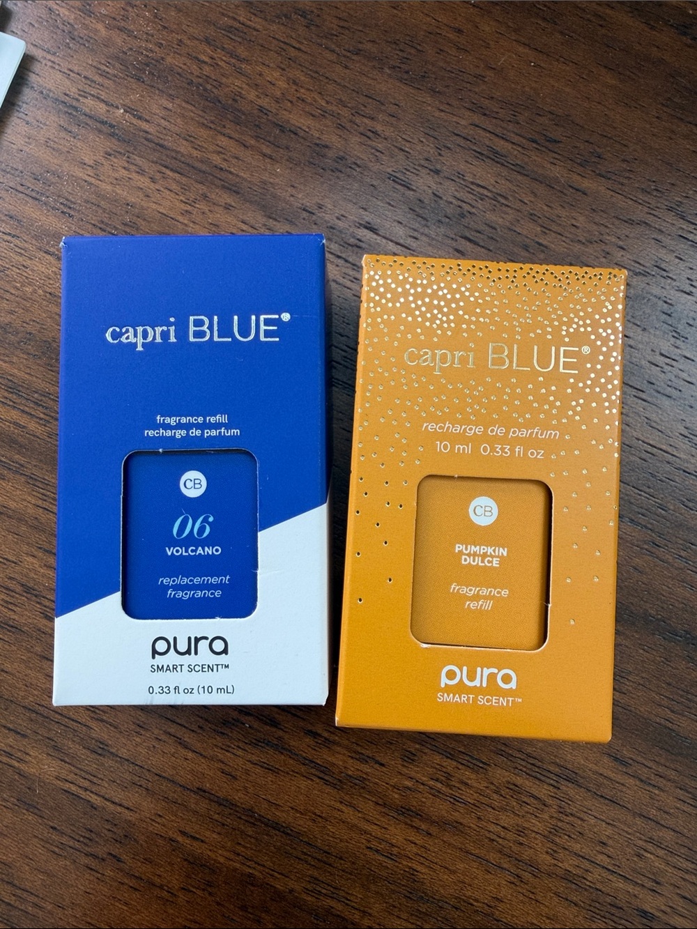 capri BLUE Pura Smart Scent Refill Pack — Blue Volcano & Orange Pumpkin Dulce
